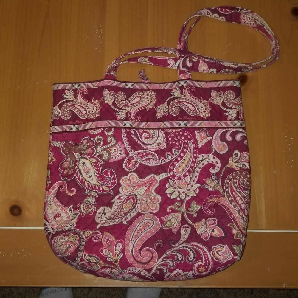 Vera Bradley Large Pink Paisley Tote!